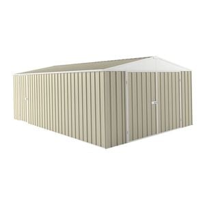 EnduraShed 7.5 x 3 x 2.4m Smooth Cream Tall Garage Garden Shed