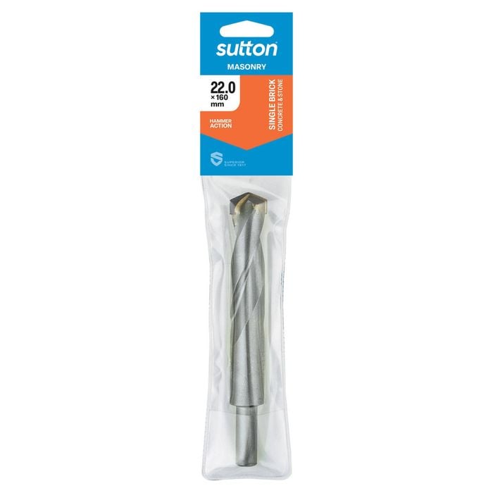 Sutton Tools 22 x 160mm SB TCT Masonry Drill Bit