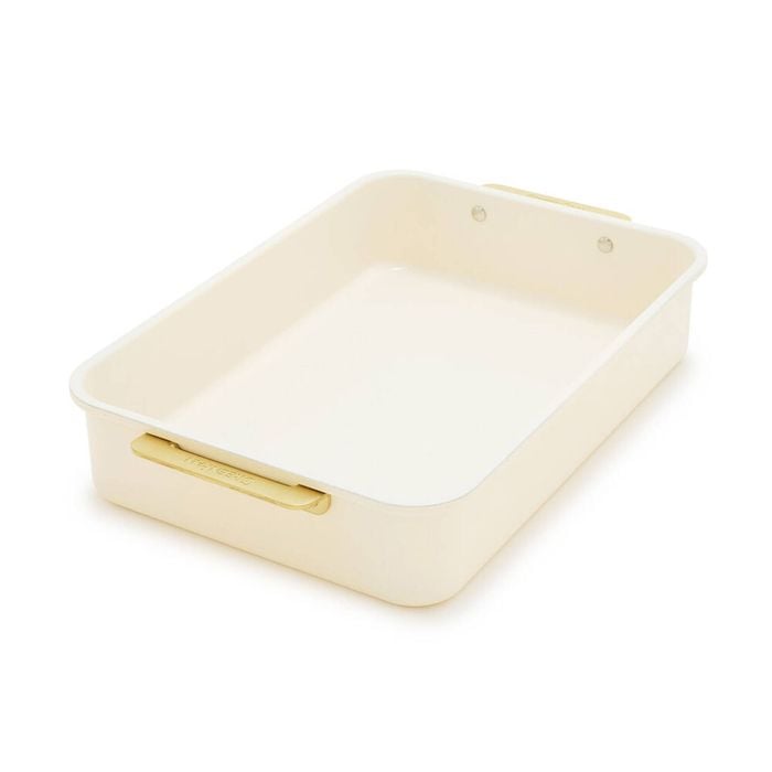 Greenpan Reserve Retangular Cakepan Ceramic Non-Stick Baking Pan Cream White