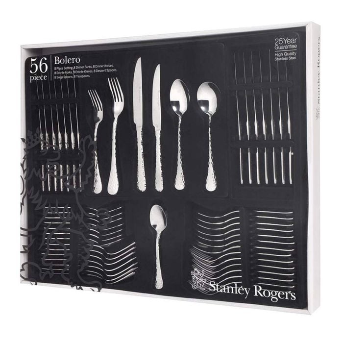 Stanley Rogers 56 Piece Stainless Steel Bolero 56pc Cutlery Set
