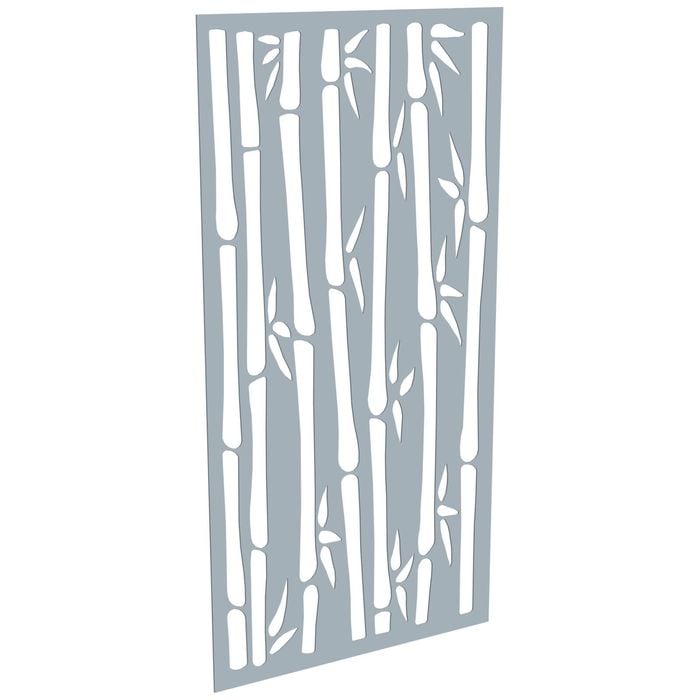 ProtectorAl 300-1200w x 1201-2400h Silver Matt/Gloss White Bamboo Unframed Composite Deco Panel