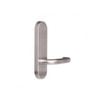 Lockwood Satin Chrome 2800 Exterior Round End Lever Only