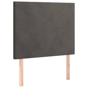 vidaXL Headboards Bedroom Furniture Wall Bed Header 2 pcs Dark Grey 80 cm Velvet