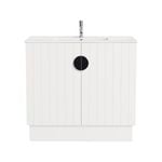 CIBO 900mm Freshwater White Full Height Bathroom Vanity With Black Handle
