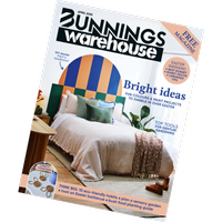 Bunnings magazine tilted front cover.