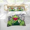 3D Abstract Letters Graffiti Frog Quilt Cover Set Bedding Set Pillowcases JN 078