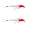 2x Rapala 12cm Saltwater X Rap Long Cast Sink Minnow Fishing Lures - Redhead