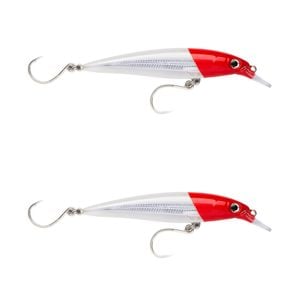 2x Rapala 12cm Saltwater X Rap Long Cast Sink Minnow Fishing Lures - Redhead