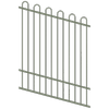 ProtectorAl 0350-1200W x 1500H Pale Eucalypt Loop Top Pool Fence Panel Raked Up to 15º