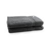 2pc Onkaparinga 90x167cm Flinders Bath Sheet 600GSM Charcoal