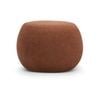 Venus Round 50cm Rust Orange Pouf Ottoman