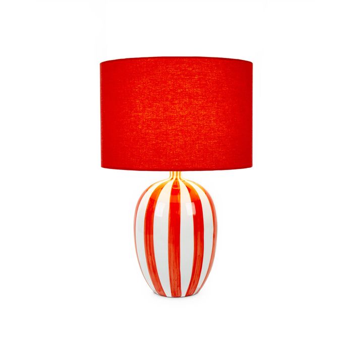 Clay & Kin 46.5cm Orange Reed Table Lamp