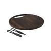3pc Orson Cheese/Spreader Knife Set w/ Platter - Natural