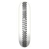 The Heart Supply Check Stripe Pro 8" Skateboard Premium Durable Deck - White