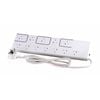 HPM Surge Protected 12 Outlet Powerboard with Transformer Spacings White