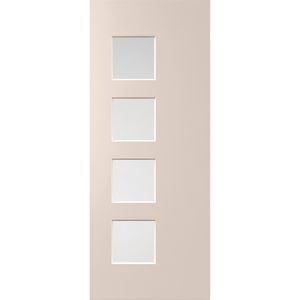 Corinthian 2040 x 820 x 40mm Entrance Door Primed Madison Translucent Glass PMAD04