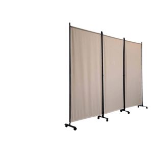 Fabric Room Divider 226x178cm - Sand