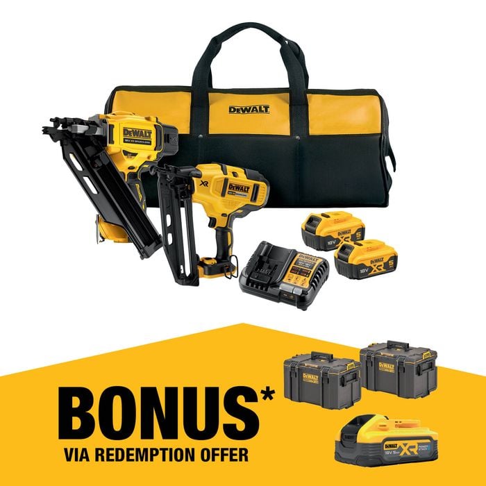 DeWALT 18V XR 2 Piece Nailer Kit DCK246P2-XE
