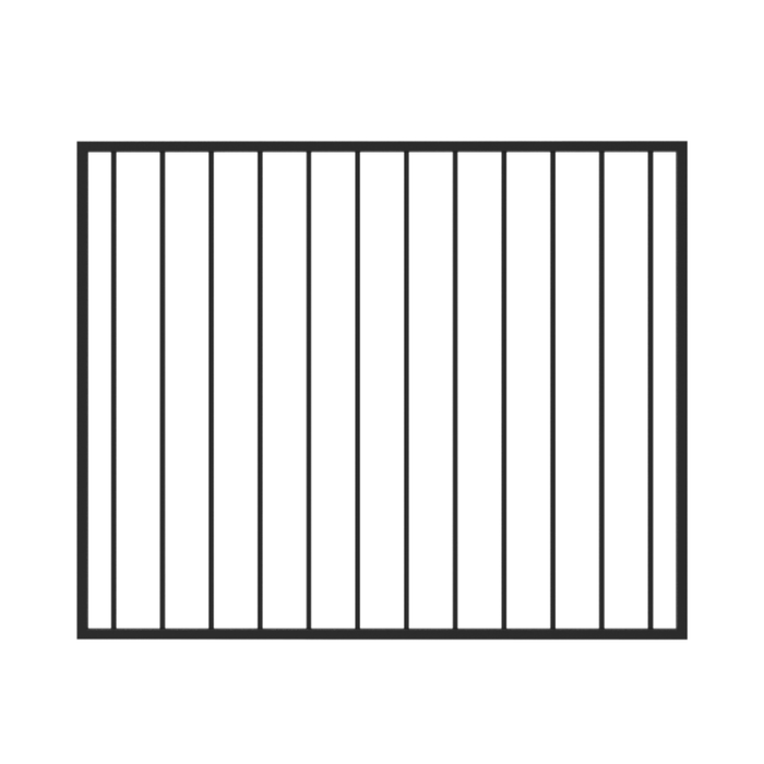 RapidFence Flat Top Perimeter Driveway Gate 1200x1470mm BLK