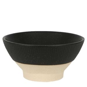 Belle Cartez Ceramic Bowl Large 30.5x15cm Round - Black