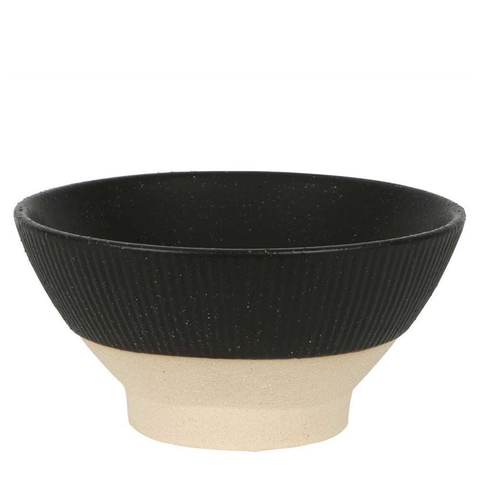Belle Cartez Ceramic Bowl Large 30.5x15cm Round - Black