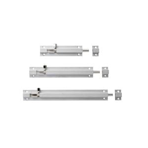 Lockwood Satin Chrome L333 Brass Barrel Bolt 100mm