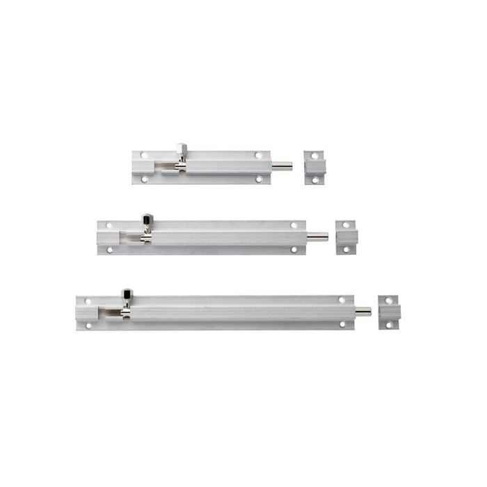 Lockwood Satin Chrome L333 Brass Barrel Bolt 100mm