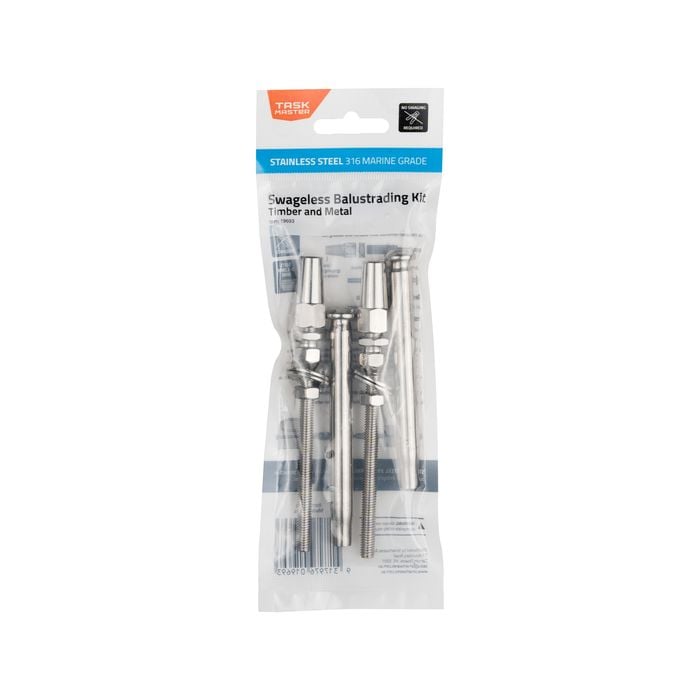 Taskmaster 316 Stainless Steel Swageless Timber and Metal Balustrading Kit