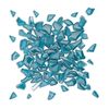 Mandala Art Turquoise Crackled Glass