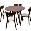 Hexa + Iora 5-Piece Dining Set - Walnut
