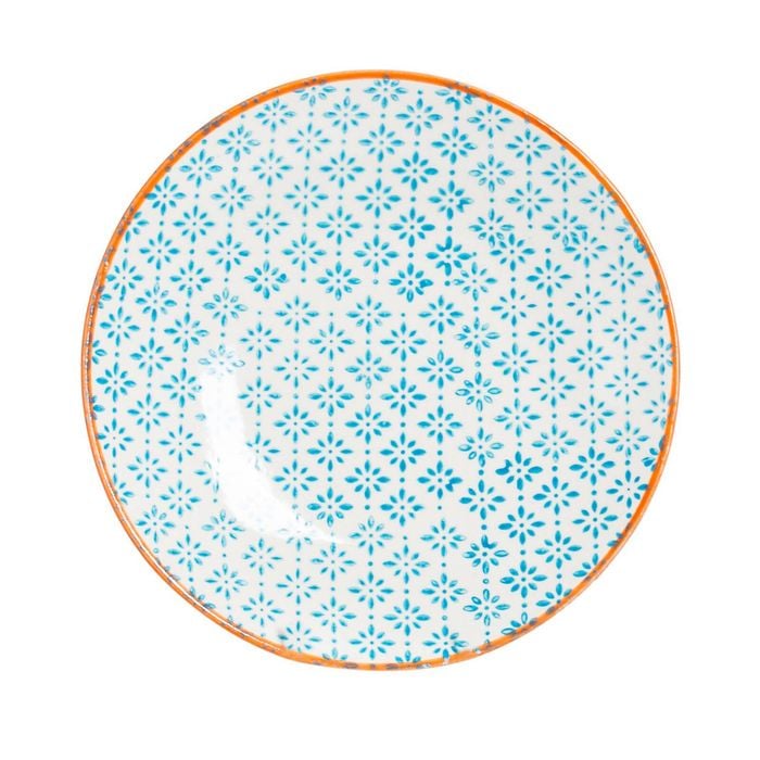 Nicola Spring Patterned Side, Dessert & Cake Plate - 18 cm
