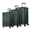 Mazam 3PCS Luggage Suitcase Trolley Set Travel TSA Lock Storage ABS Case Green