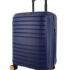 Pierre Cardin Classic Cabin 56l Hard Shell Case Suitcase Travel Luggage Navy
