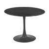 Globe 90cm Round Dining Table Dark Grey