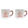 2PK Splosh Christmas Holiday Cheer Ceramic Mug 12cm Red/Green