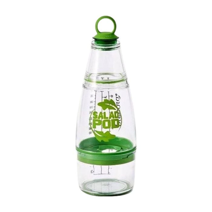 Prepara Salad Pod Dressing Sauce Shaker Mixer Bottle 355ml Green