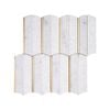 Decor8 290 x 272mm Cascade Terrazzo Bianco Carrara Mosaic Tile - Carrara Bianco