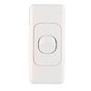 Deta White Single Architrave Switch - White