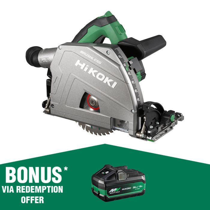 Hikoki 36V 165mm Brushless Plunge Cut Saw C3606DPA(H4Z) - Skin Only