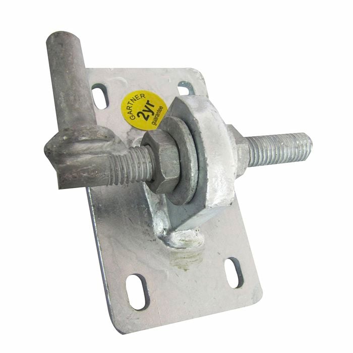 Gartner 16 x 110 x 60m Galvanized Gate fitting Plate Mount
