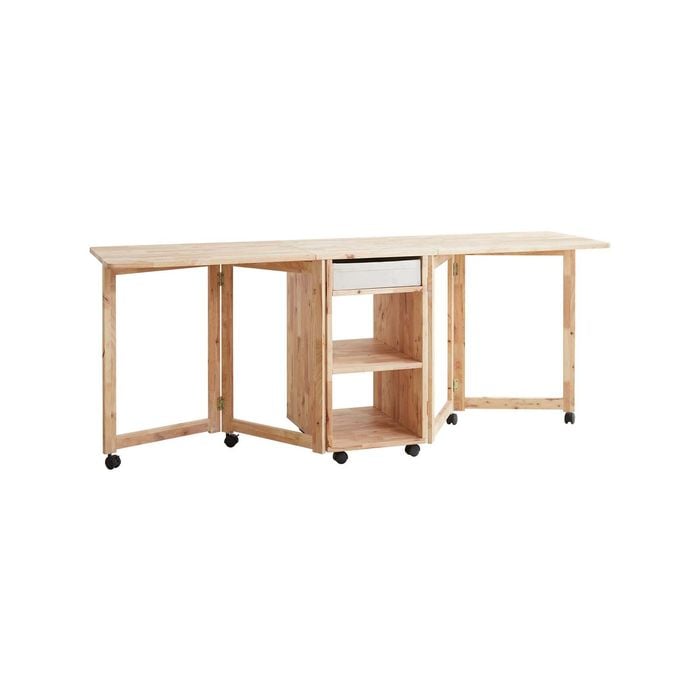 Natural Signature 2 Seater Raw Natural Justice Extendable Study Desk