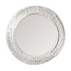 Dunbar Round Wall Mirror - White