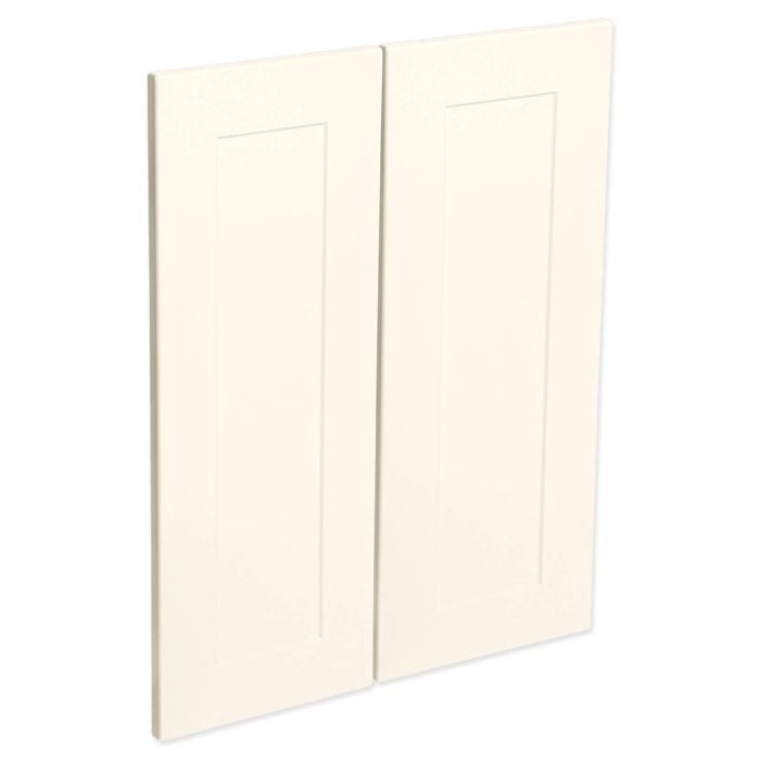 Kaboodle Antique White Alpine Corner Wall Cabinet Doors - 2 Pack