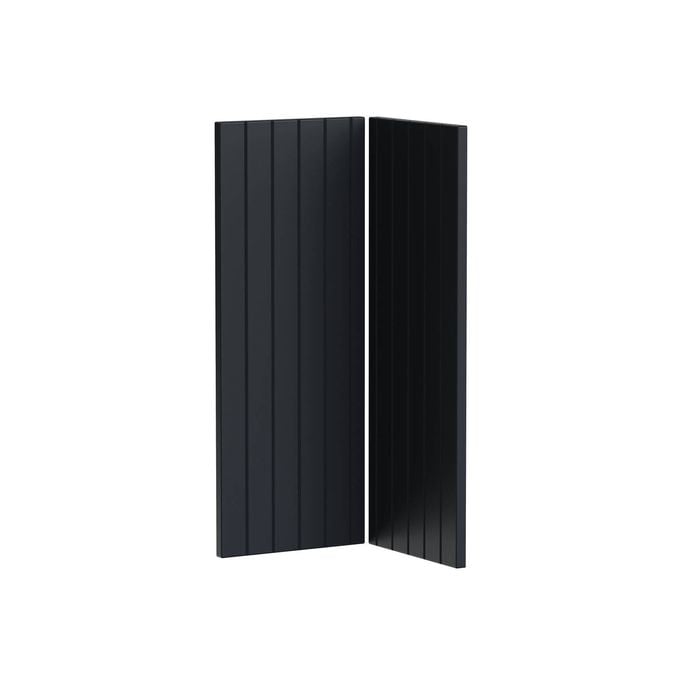 Kaboodle Poppy Seed V-Groove Corner Wall Cabinet Doors - 2 Pack