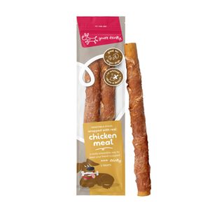 Yours Droolly Dog Treats Chicken Wrapped Vegetable Sticks Large 2 Pack (AG901)
