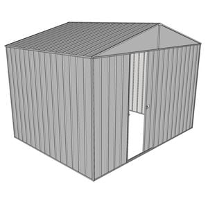 Build-a-Shed 3.0 x 2.3 x 2.3m Gable No Side Doors Shed - Zinc