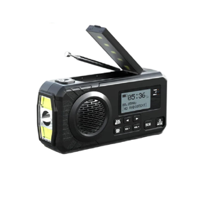 Dab+ Solar Hand Crank Emergency Radio Black