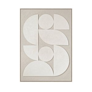 Arc Bloom II Hand-Painted 3D Textured Canvas Wall Art
