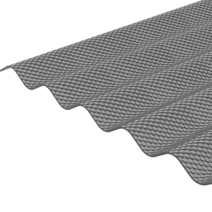 Suntuf 3600 x 860 x 23mm Grey Beehive Polycarbonate Roofing