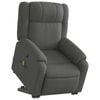 vidaXL Stand up Massage Recliner Chair Armchair Single Sofa Dark Grey Fabric